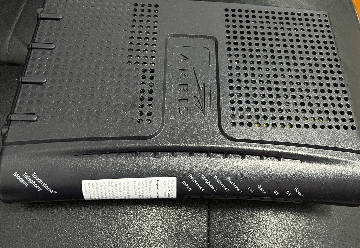 ARRIS TM604G Cable Telephony Modem Used