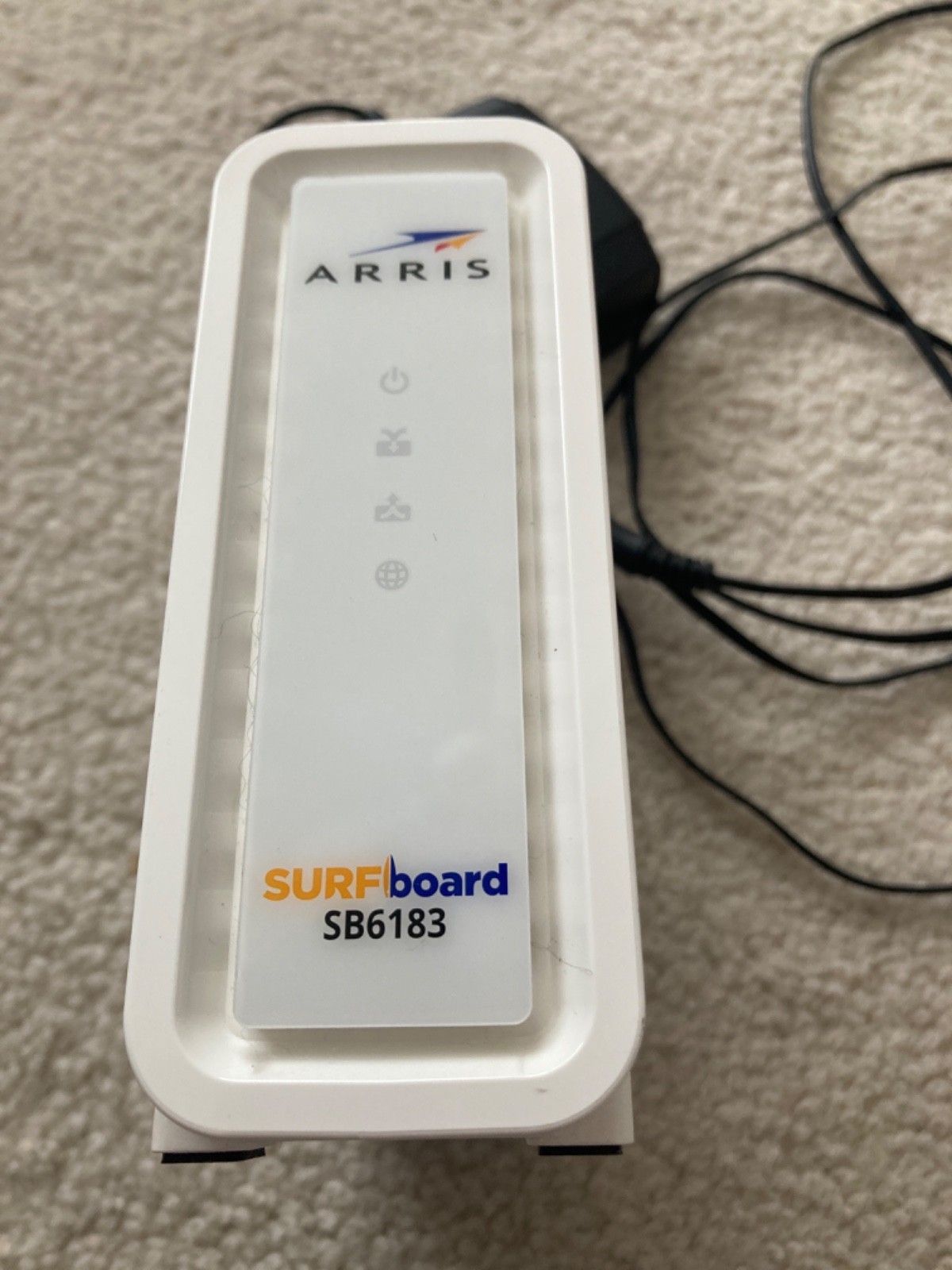 ARRIS SB6183 Surfboard Cable Modem, 16×4, 686 Mbps, DOCSIS 3.0, White