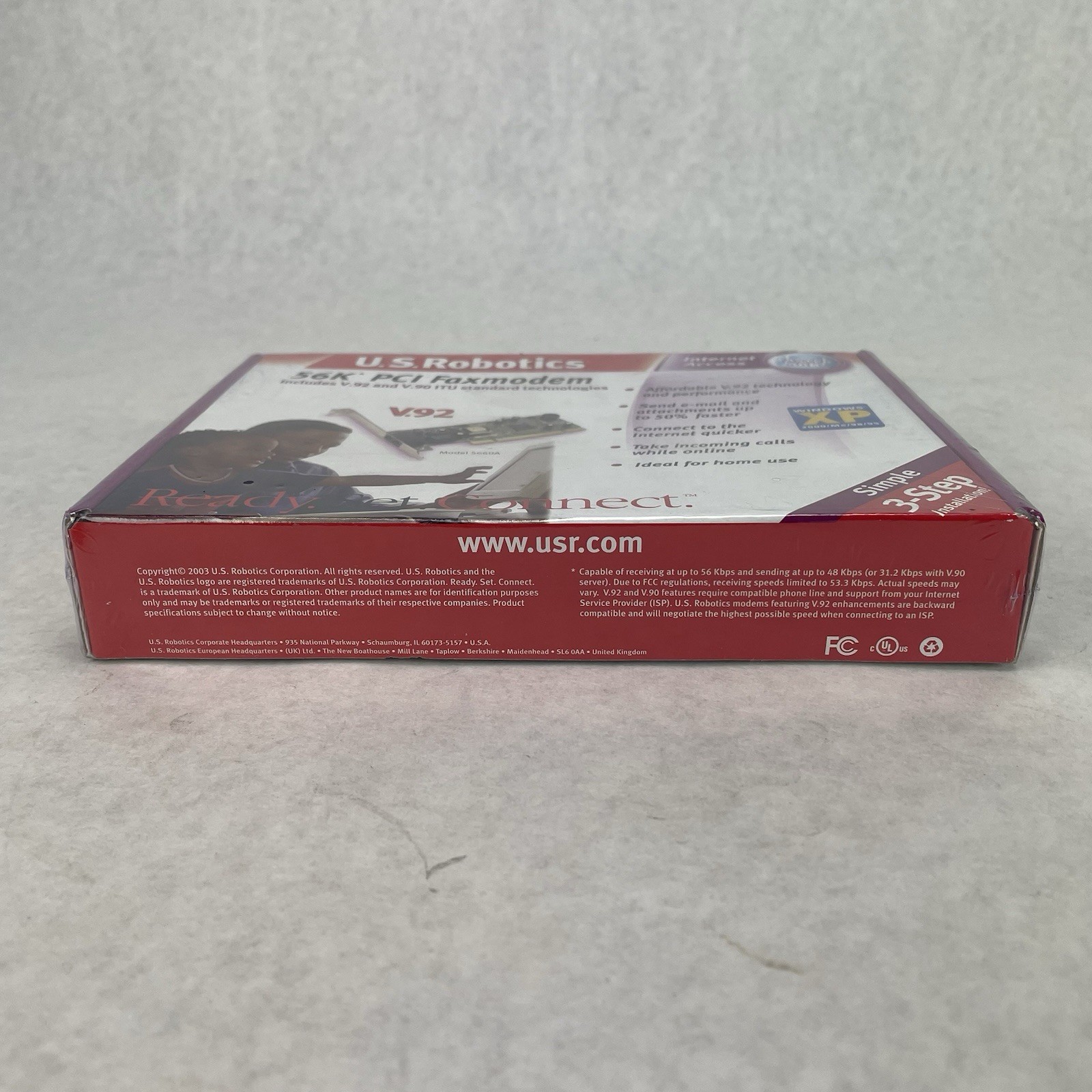 US Robotics V.92 V.90 56K ITU PCI Int Faxmodem Model USR5660A Lot of 3