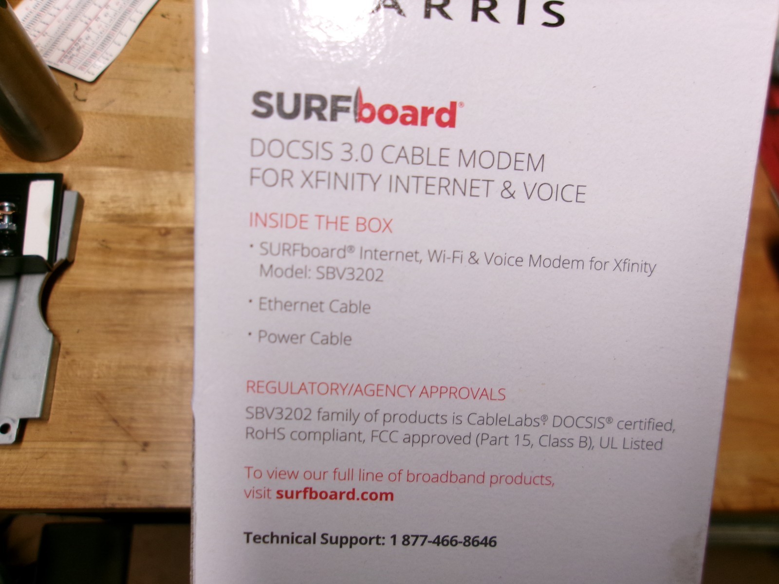 ARRIS SURFboard SBV3202 DOCSIS 3.0 CABLE MODEM COMCAST XFINITY INTERNET & VOICE