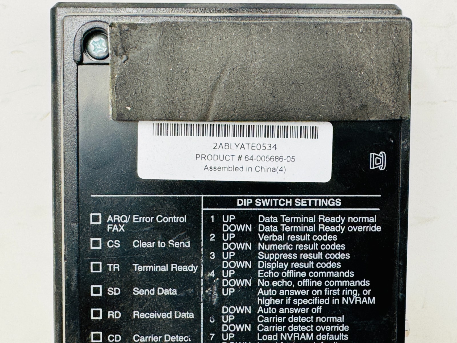FACTORY SEALED US Robotics 56K Modem/ Fax/ V.92 USR5686E USED