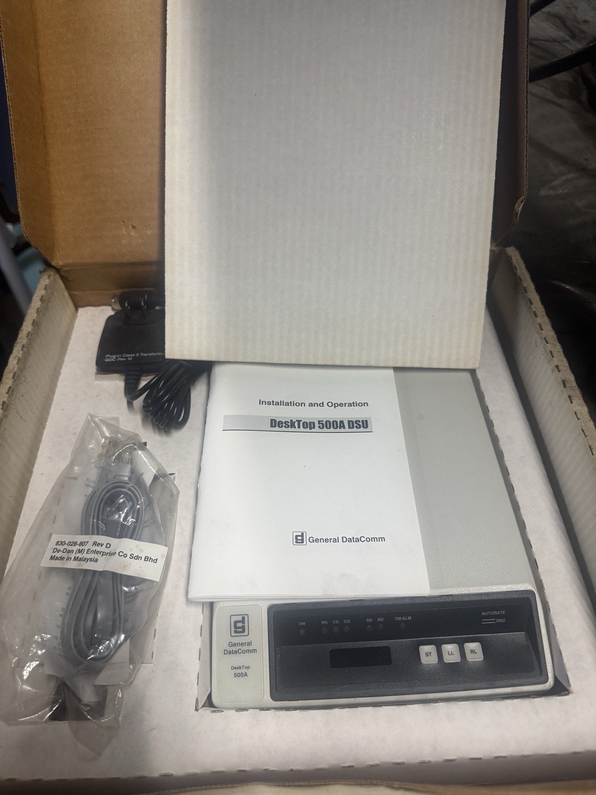 Vintage General DataComm 500A/56 Business Modem Data Communications Unit