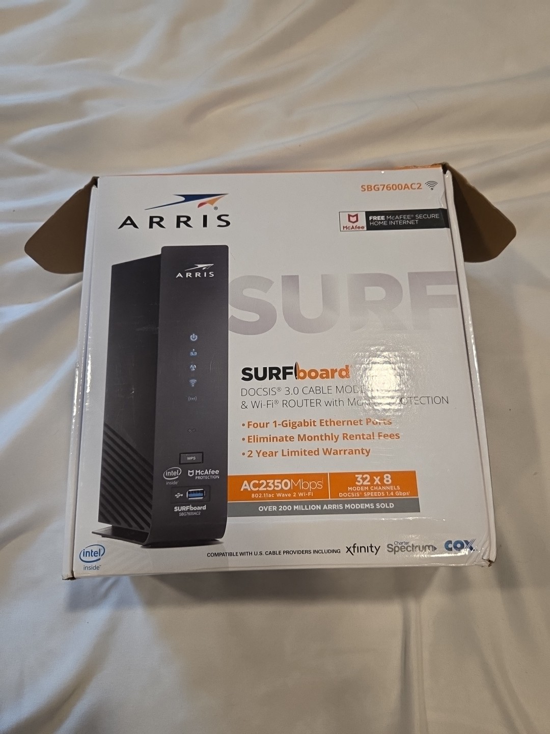 ARRIS AC2350 SURFboard Dual-band DOCSIS 3.0 Cable Modem – Black
