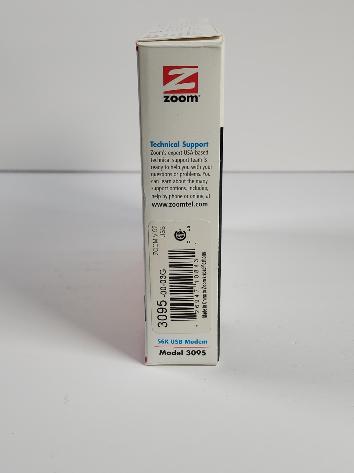 Zoom 3095 Zoom 56K V.92/V.90 Modem (USB Mini External) Mac PC Linux