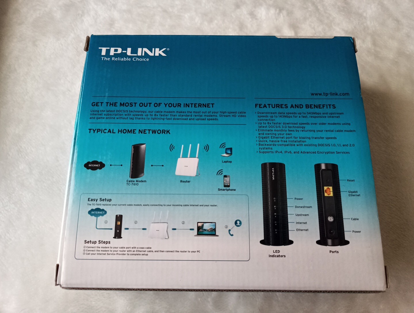 TP-LINK TC-7610 DOCSIS 3.0 Cable Modem