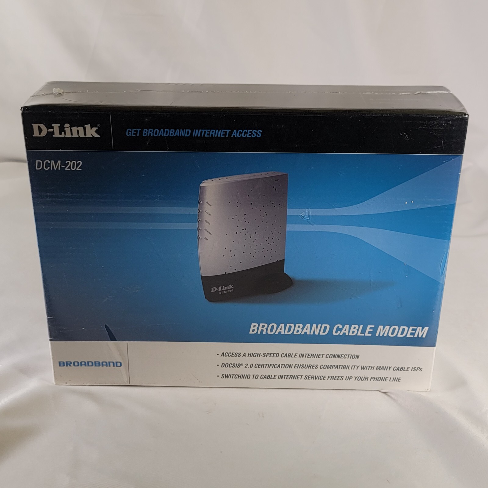 D-Link DCM-202 DOCSIS 2.0 Cable Modem Brand New SEALED