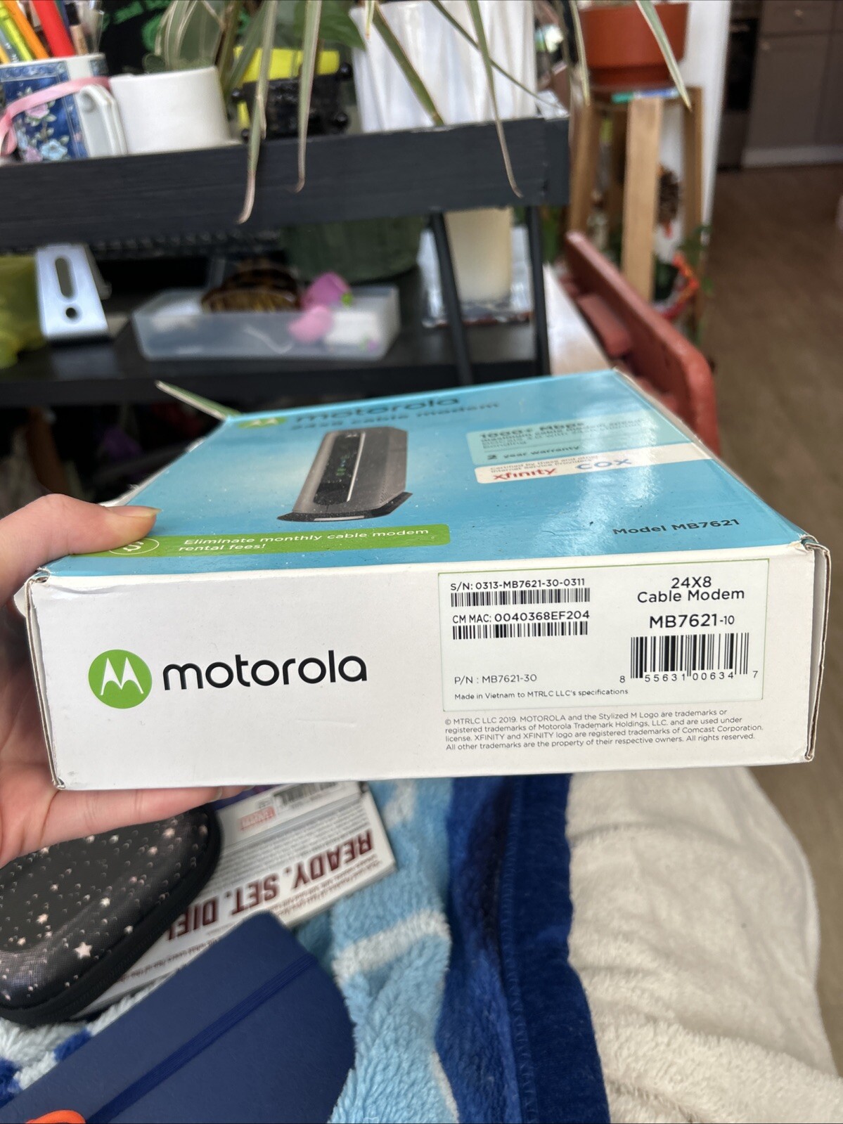 Motorola MB7621 24×8 DOCSIS 3.0 Cable Modem 1000+ Mbps Comcast XFINITY COX