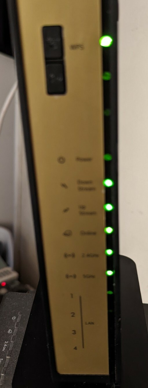 NETGEAR C6300BD AC1900 DOCSIS 3.0 Cable Modem WiFi Router no power cord