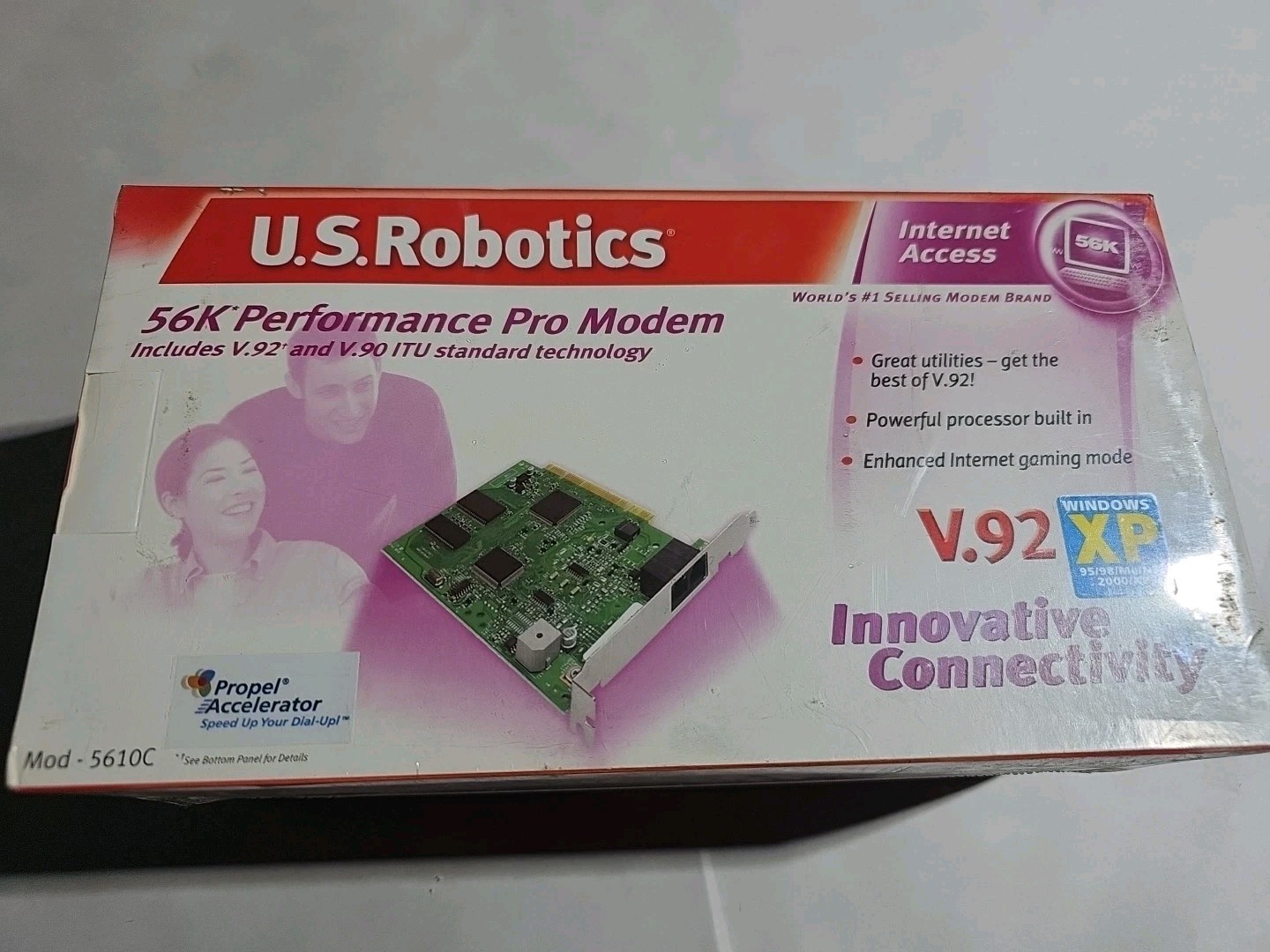 Sealed U.S. Robotics 56K Performance Pro Modem V.92 Mod 5610C NIB Brand New. #h7