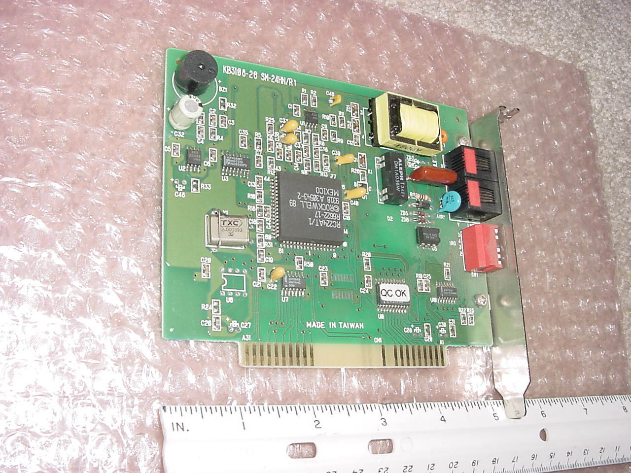 ROCKWELL ISA 8-Bit MODEM, 2400 baud Model SM-24HN/R