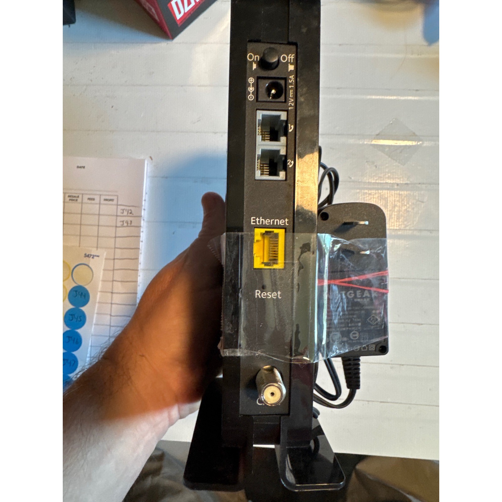 Netgear Voice Cable Modem CM500V Black DOCSIS 3.0 16×4 Xfinity Spectrum Tested