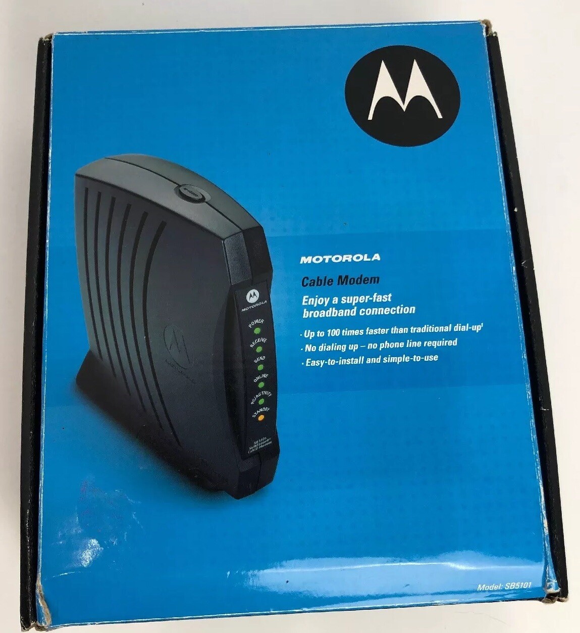 Motorola SURFboard SB5101 Cable Modem with AC Power Adapter