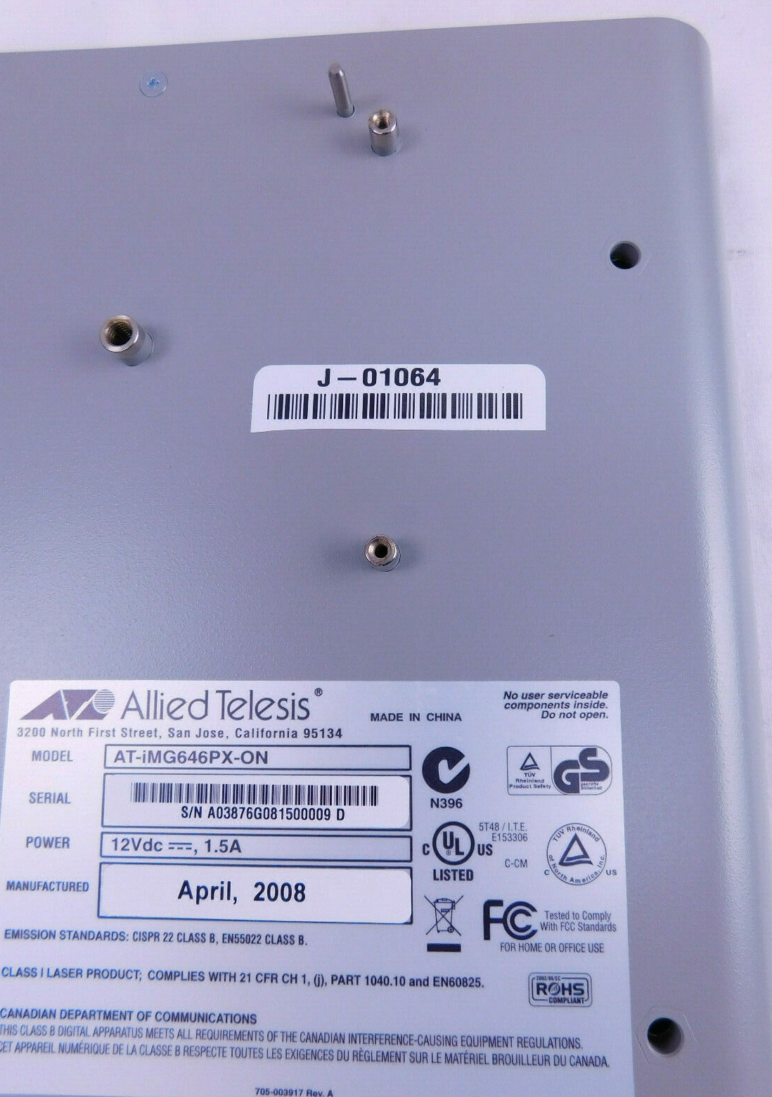 Allied Telesis AT-iMG646PX-ON – Multiservice Gateway (J-01064)