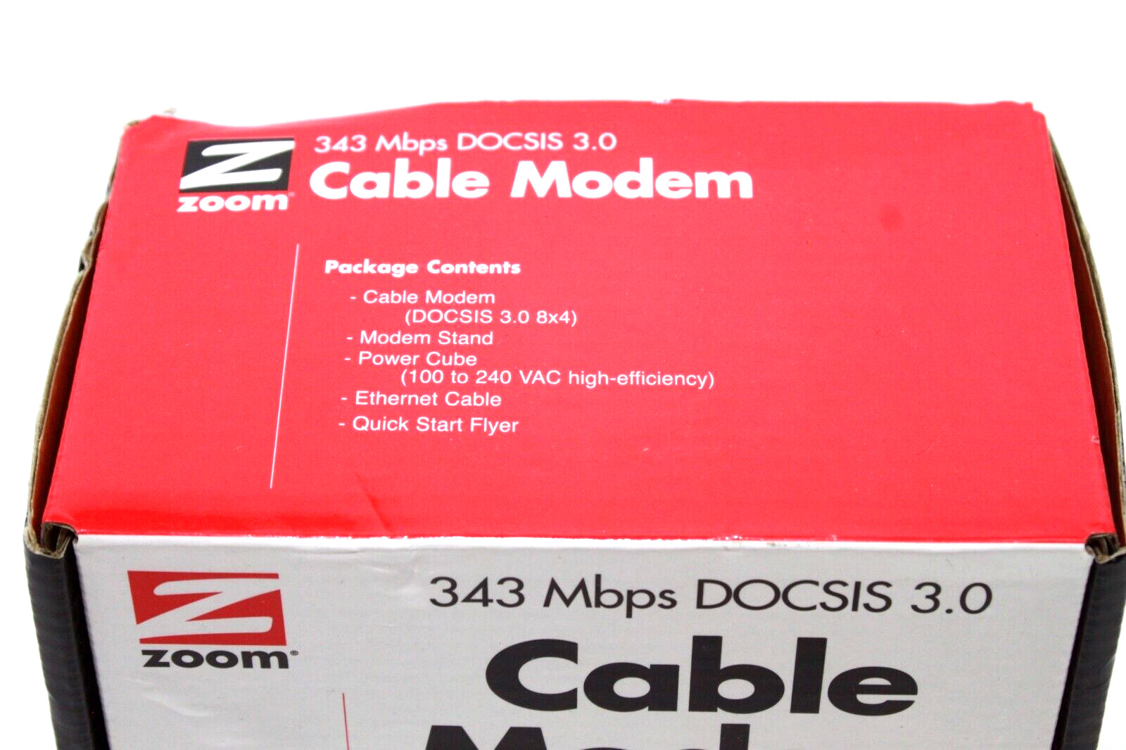 Zoom 343 Mbps DOCSIS 3.0 Cable Modem Model: 5341