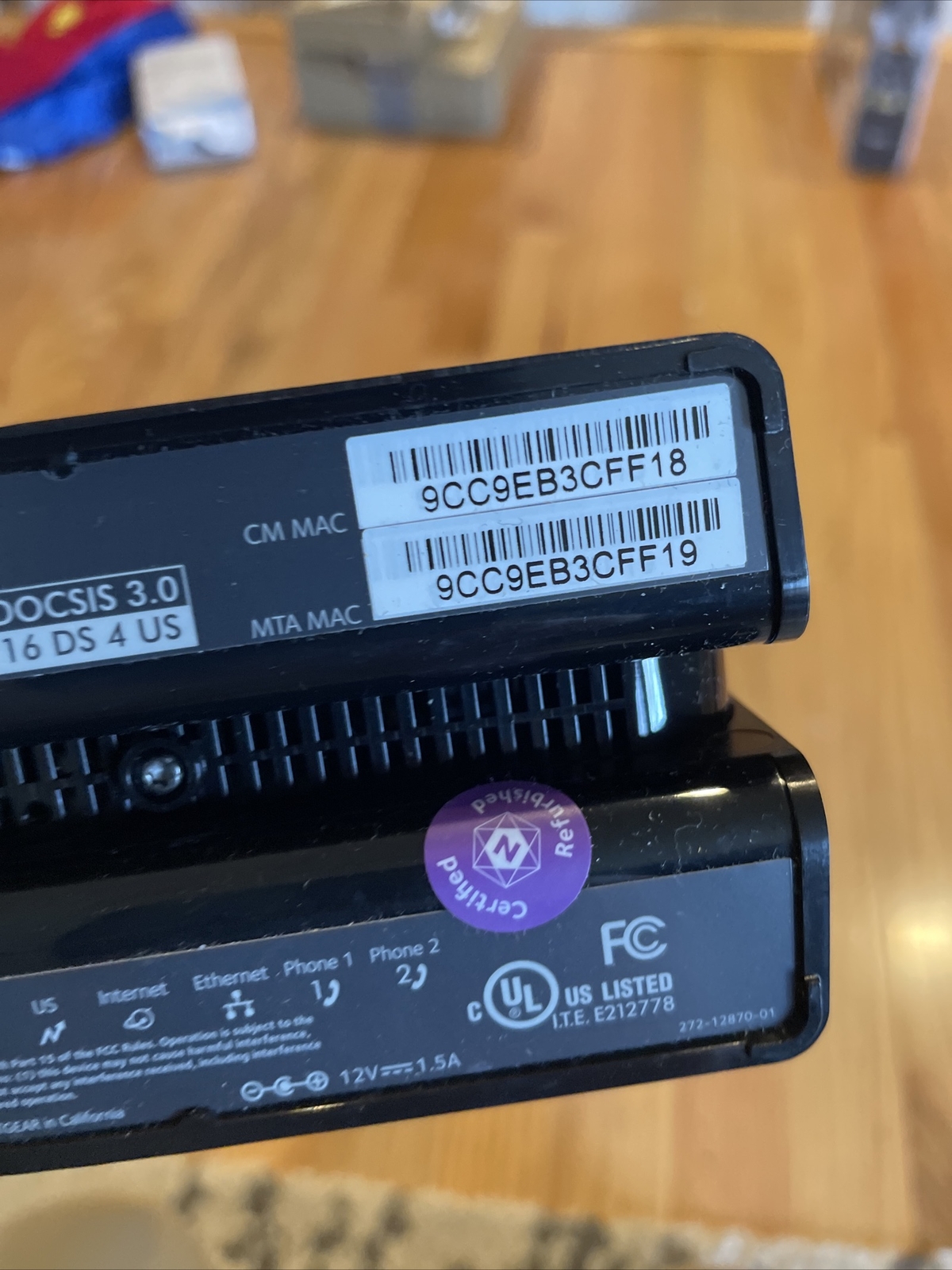 NETGEAR CM500V Cable Modem DOCSIS 3.0 Voice for Optimum, Xfinity, Cox, Spectrum