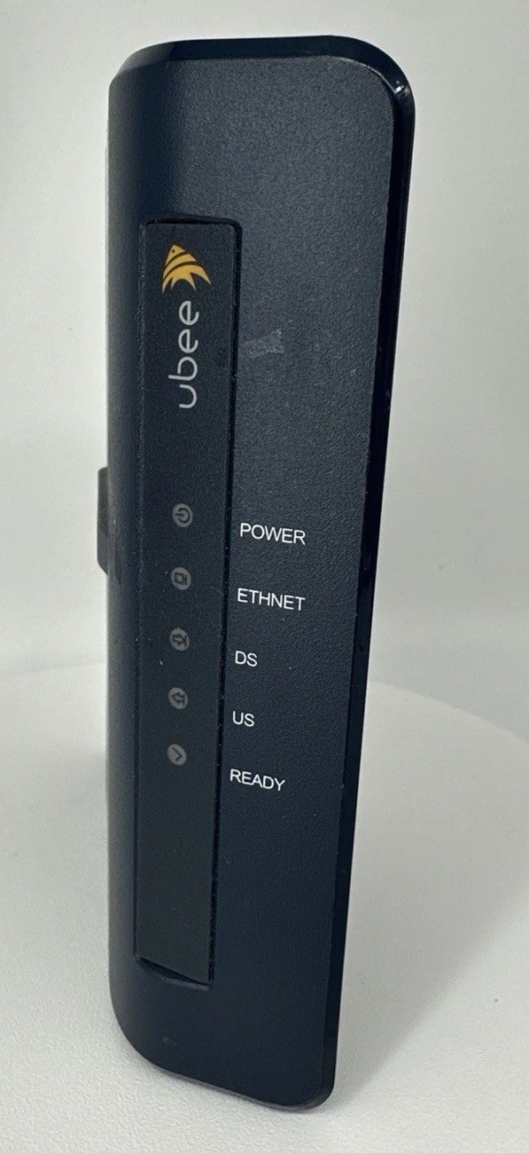 Ubee DDM352.1 DOCSIS 3.0 Cable Modem Fast Ethernet &Coaxial Used Tested Working