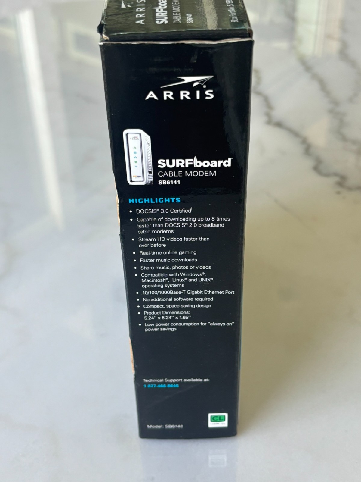 ARRIS SURFboard SB6141 Docsis 3.0 Cable Modem w/ Box, Power Adapter, and Cable