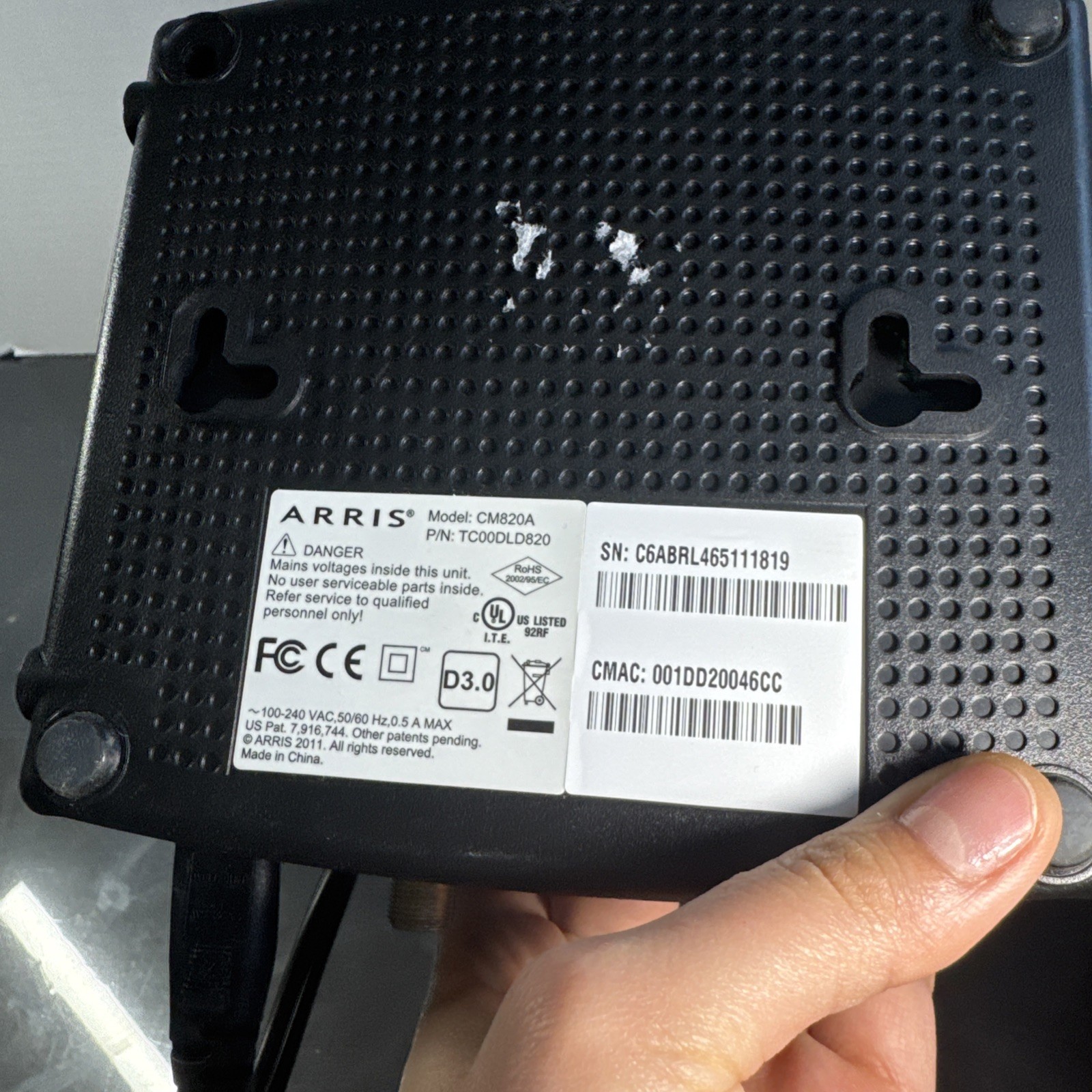 ARRIS Touchstone TM804G / CT DOCSIS 3.0 Internet & Telephone Telephony Modem