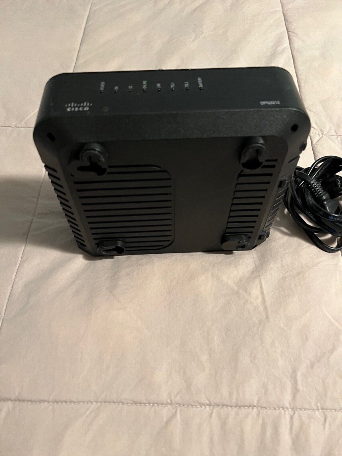 Cisco DPQ3212 Cable Modem, Support DOCSIS 3.0 EMTA, Black color