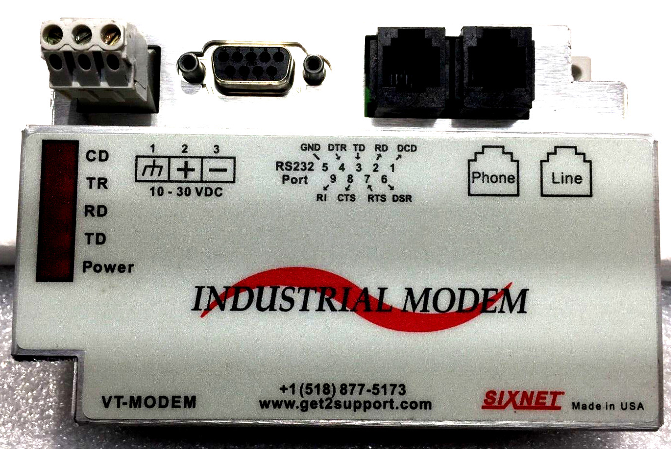 NEW SIXNET VT-MODEM -1 INDUSTRIAL MODEM HAZ LOCATIONS CLASS-1 DIV2 GRPS ABCD