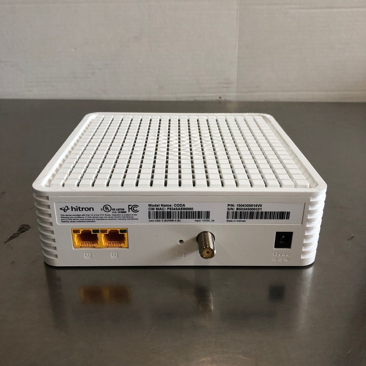 Hitron CODA DOCSIS 3.1 Cable Modem Gigabit High Speed Internet Xfinity Spectrum