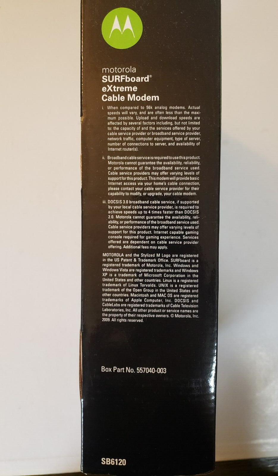Motorola SURFboard eXtreme Cable Modem SB6120 (557040-003) – IN BOX