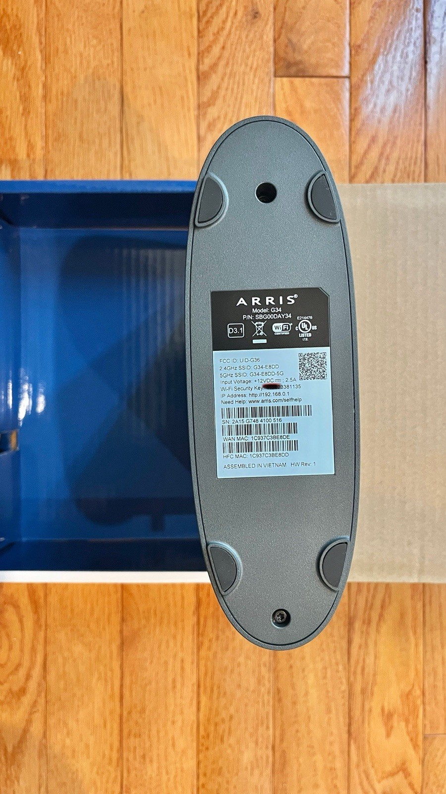 ARRIS Surfboard G34 Dual-Band WiFi-6 Cable Modem AX3000