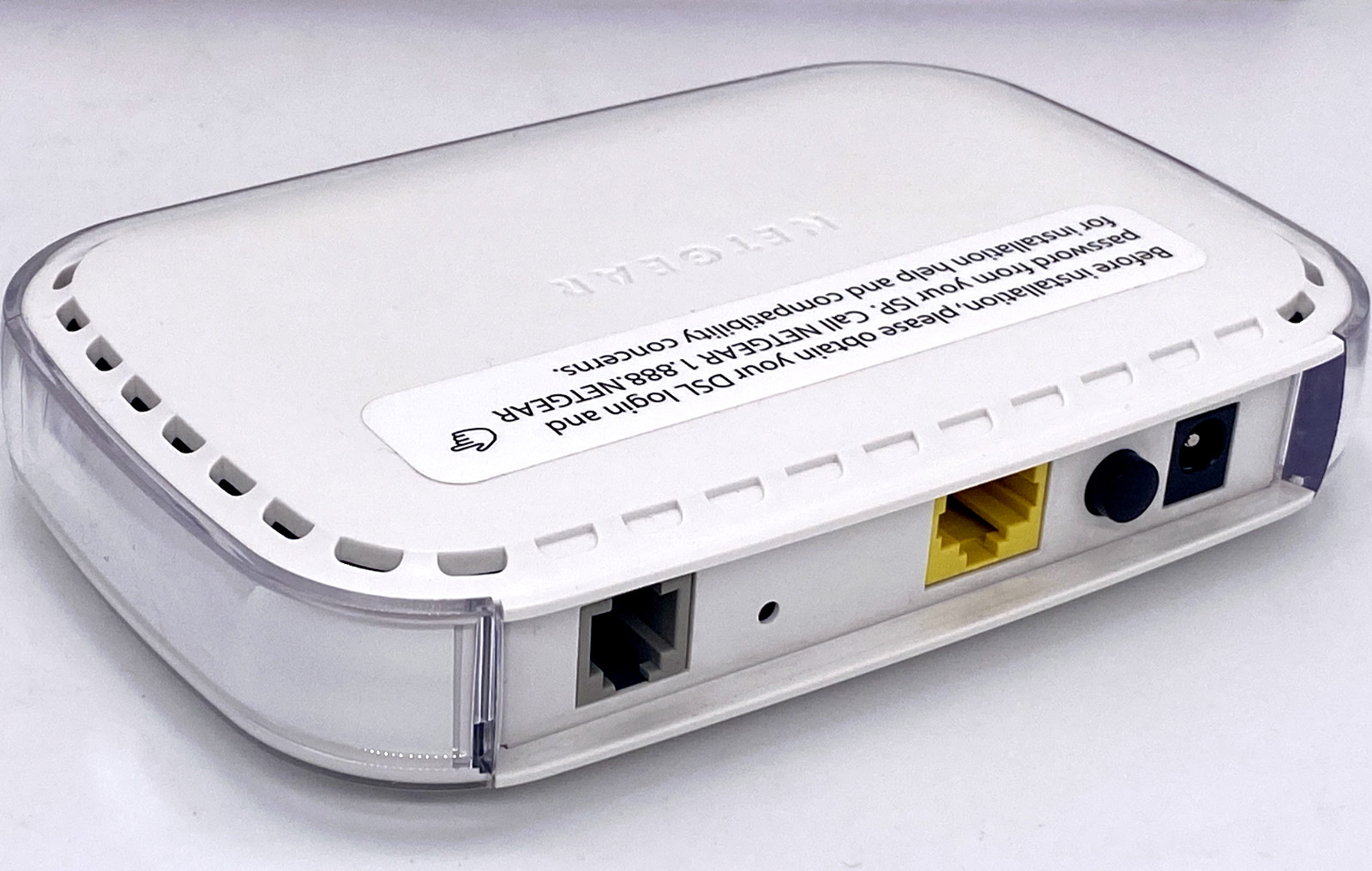 Netgear DM111PSP 100NAS ADSL2+ DSL Modem Wired Single Ethernet Port Broadband