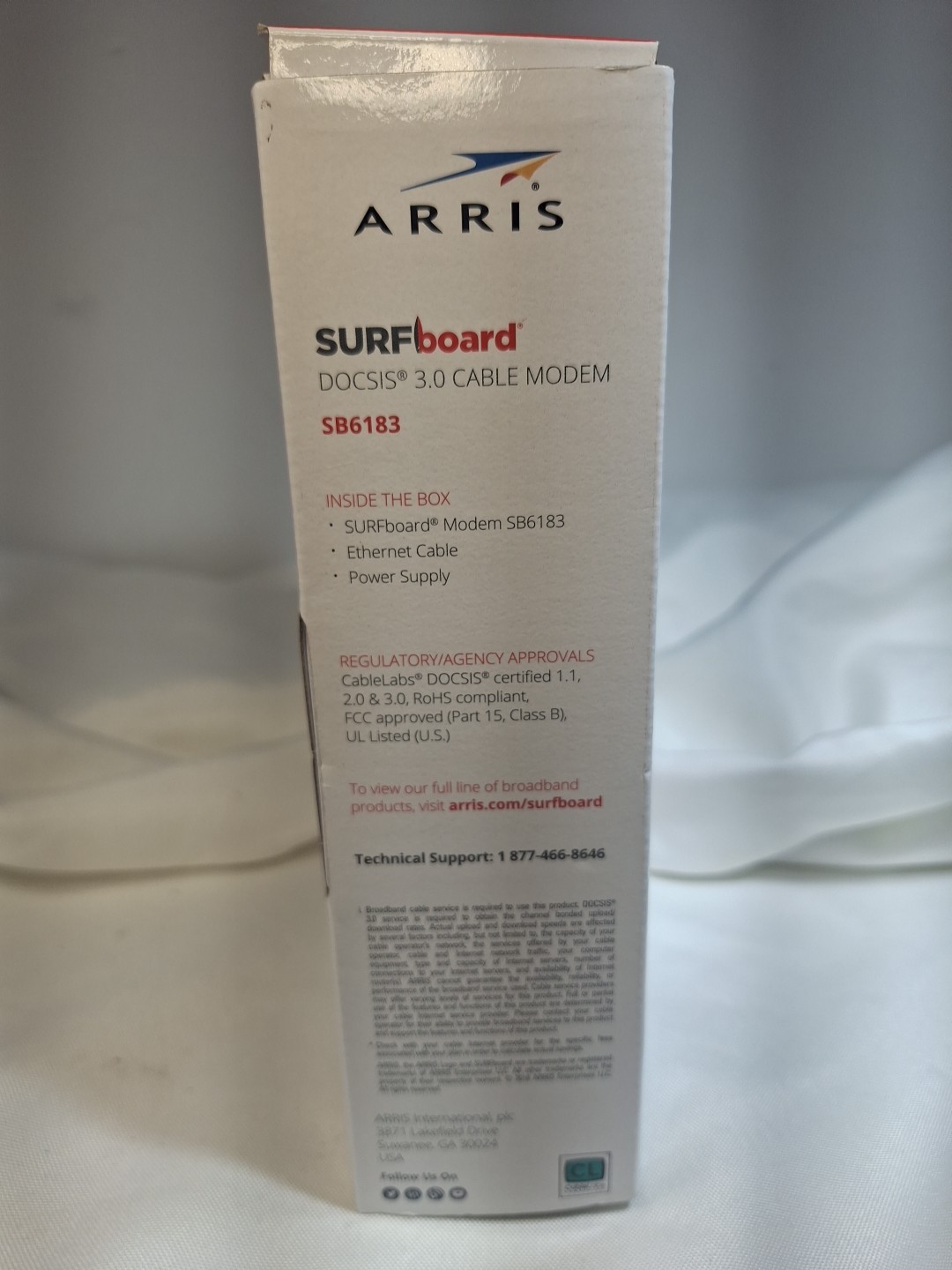 ARRIS SB6183 686 Mbps Cable Modem, White – 686 Mbps Open Box☘️
