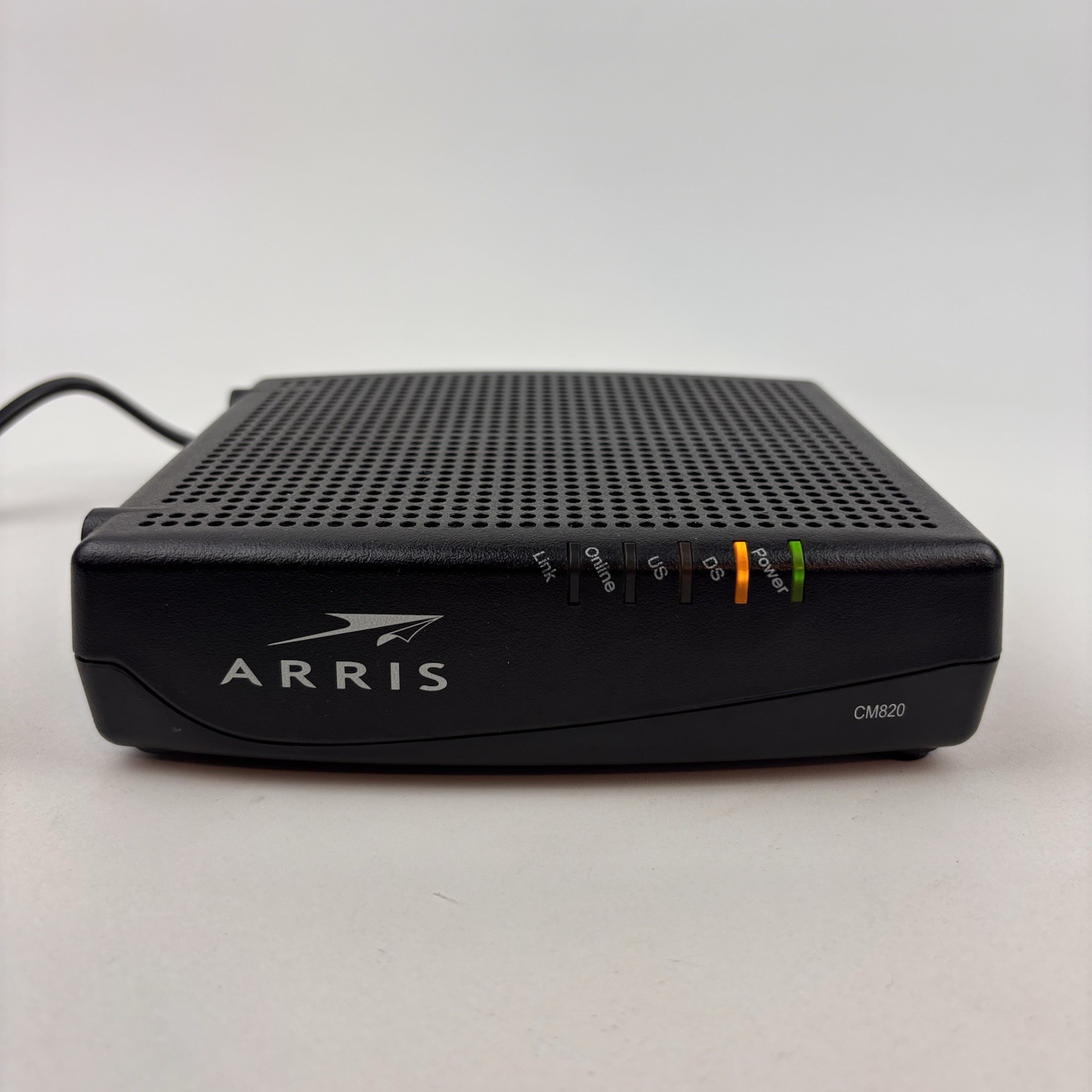 ARRIS Touchstone CM820A Cable Modem with Power Cable Black Color Tested Works