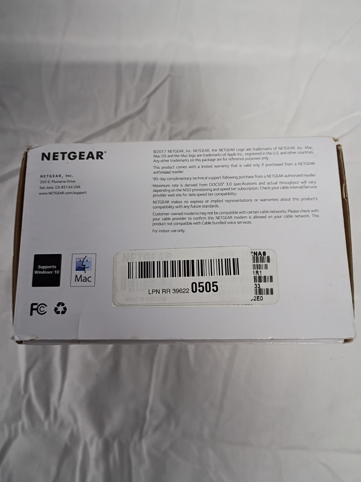Netgear High Speed Cable Modem CM500 DOCSIS 3.0 Xfinity Cox Spectrum Comcast NEW