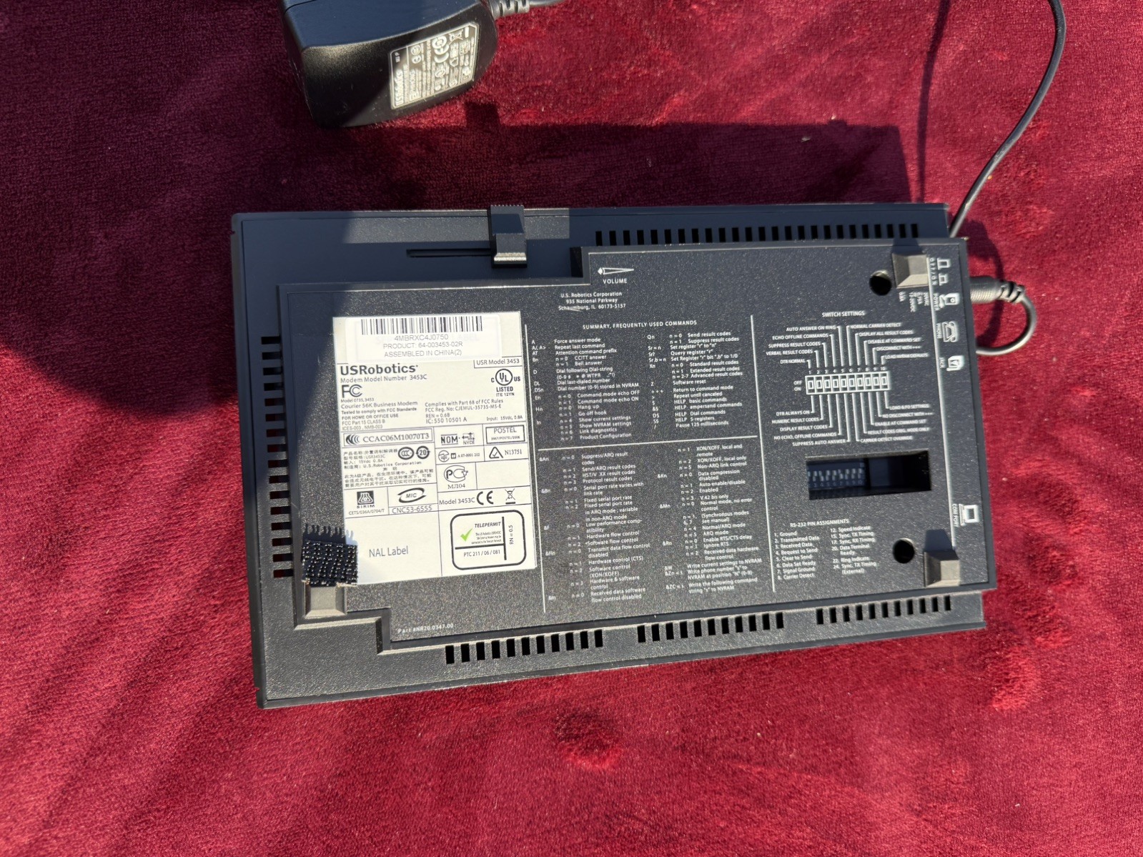 USRobotics Courier USR3453C 56 K Modem