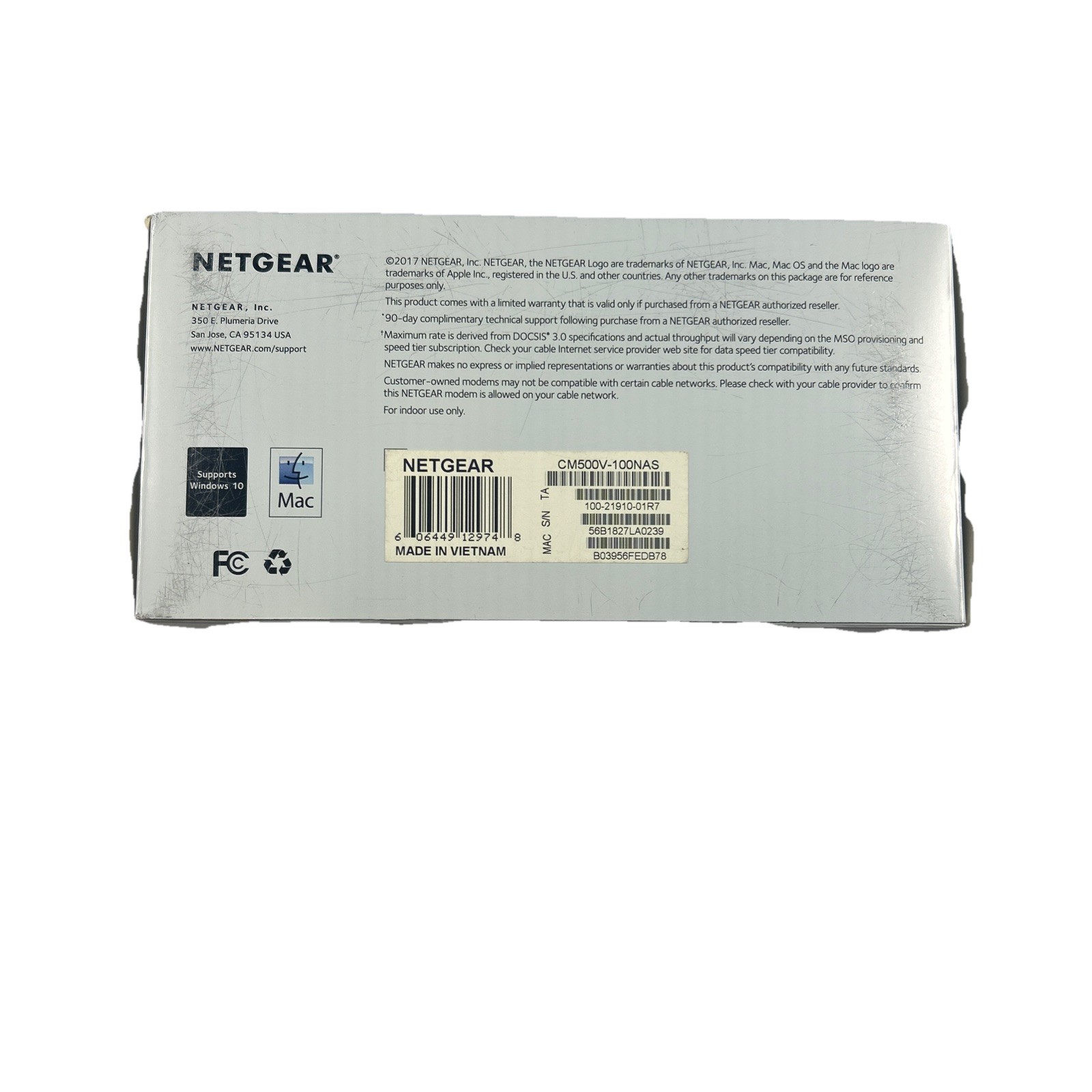 Netgear CM500V 16×4 DOCSIS 3.0 680Mbps High Speed Cable Modem with Voice Open
