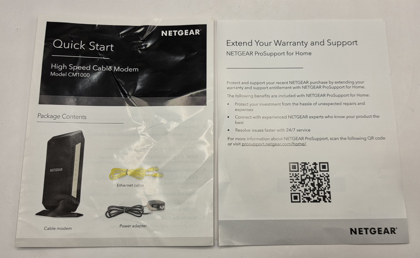 NETGEAR CM1000 Ultra-High Speed DOCSIS 3.1 Cable Modem Black TESTED