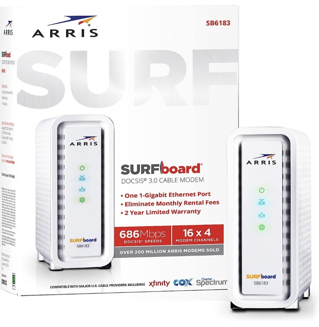 Arris SURFboard SB6183 DOCSIS 30 Cable Modem