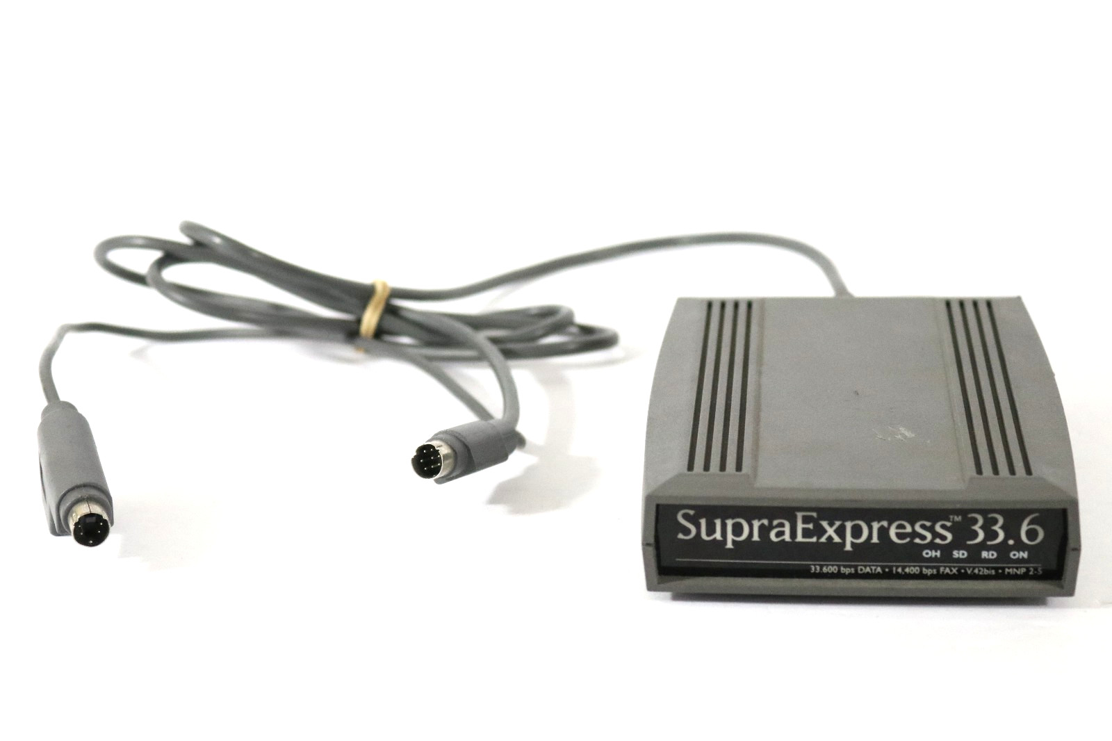 Vintage SupraExpress 33.6 External Fax Modem V.42bis