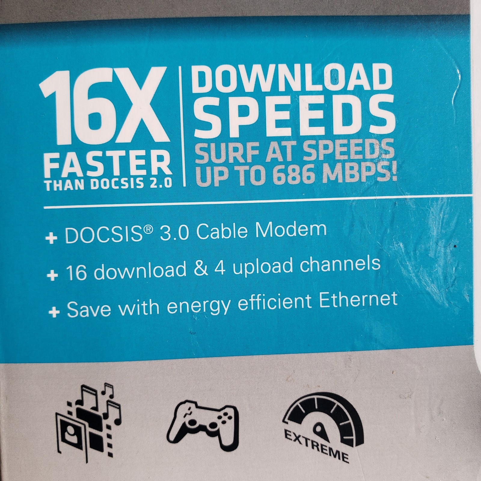 ARRIS SurfBoard SB6183 686 Mbps Cable Modem – White – Brand New