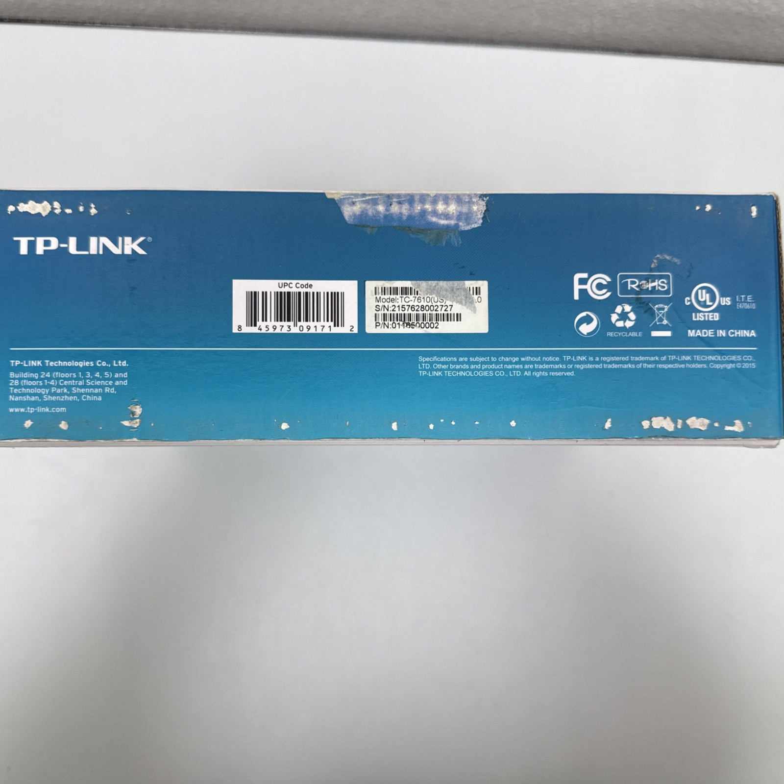 TP-Link Docsis 3.0 Cable Modem 343 Mbps TC-7610 Xfinity NIB