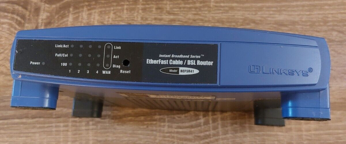 Cisco-Linksys Cable Modem and Linksys Cable / DSL Router With 4 Port Switch