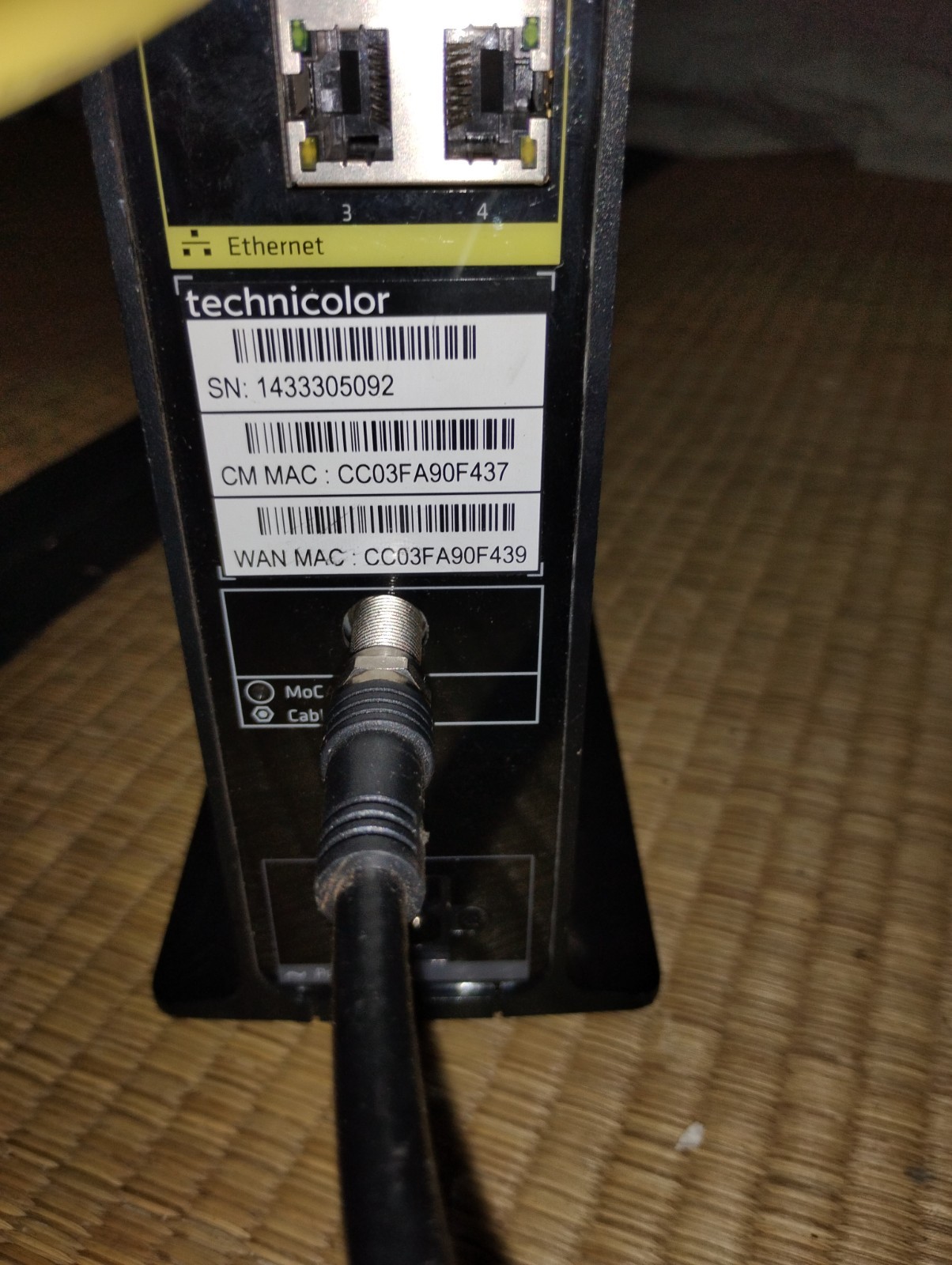 Technicolor TC8715D Cable Modem Wireless Router DOCSIS 3.0 WITH ALL CORDS