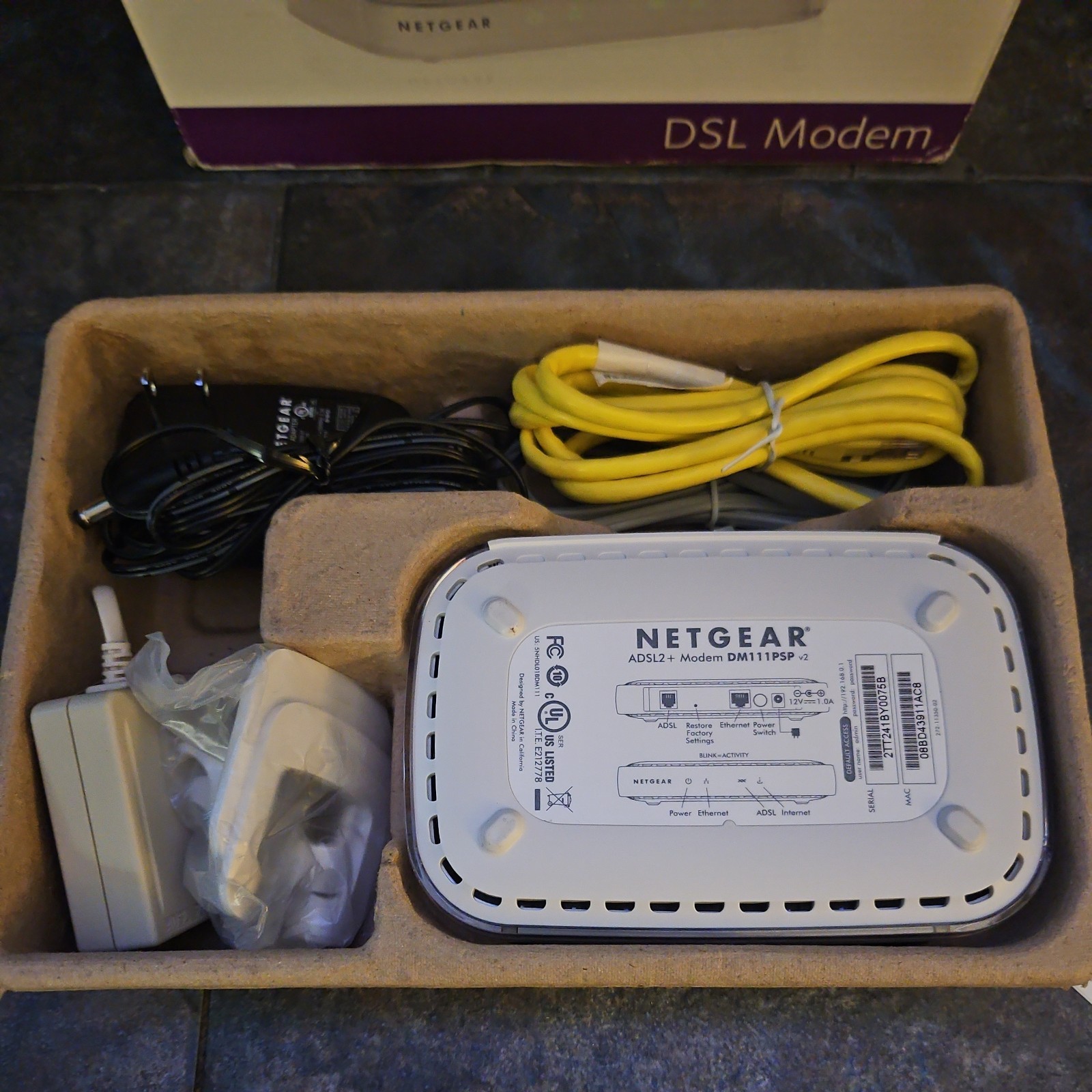 Netgear Broadband ADSL2+ Modem DM111PSP