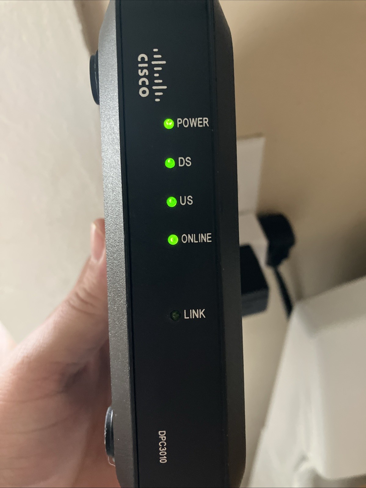Cisco DPC3010 (4027668) Modem, With All Cords Included