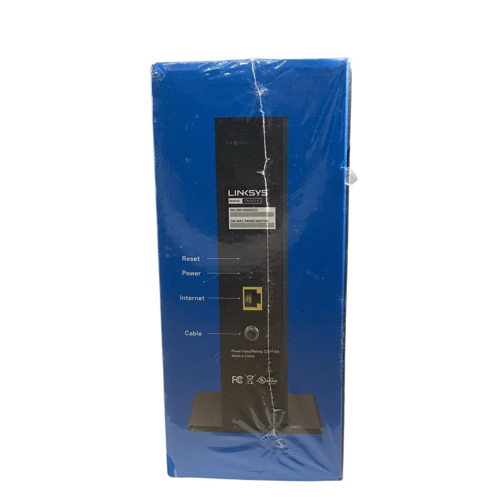 LINKSYS Cable Modem 16×4 Bonded Channels DOCSIS 3.0 Black CM3016 NEW Sealed