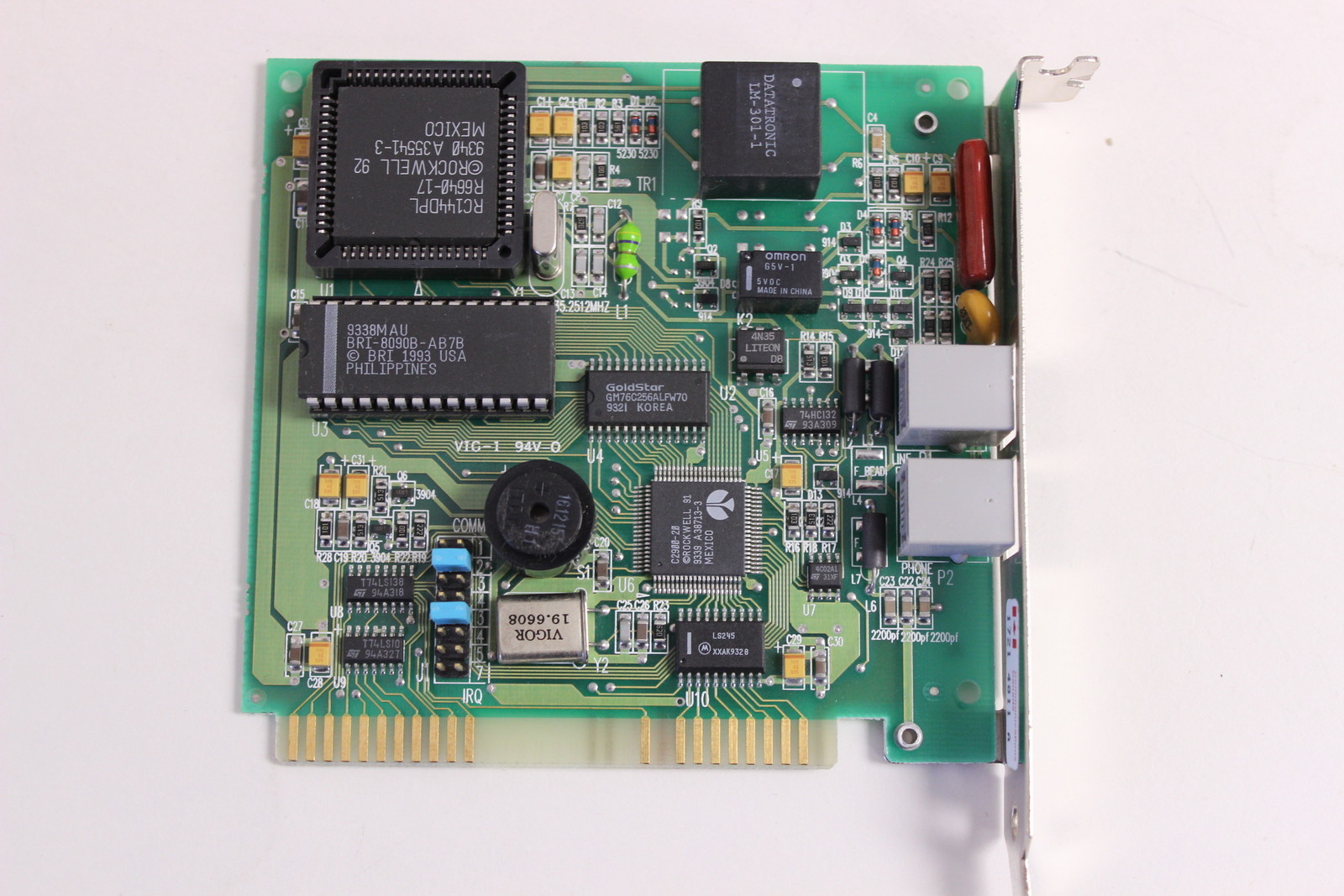 BOCA RESEARCH BRI4470 4772 ISA INTERNAL MODEM WITH WARRANTY