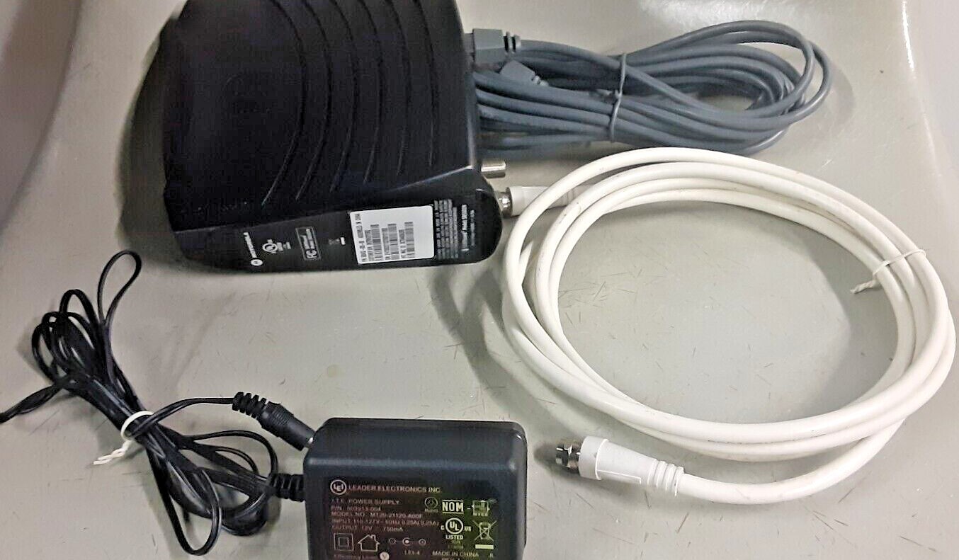 MOTOROLA SB5101N Cable Router Extra Long Ethernet Cord,Coaxial Cord,Power Supply
