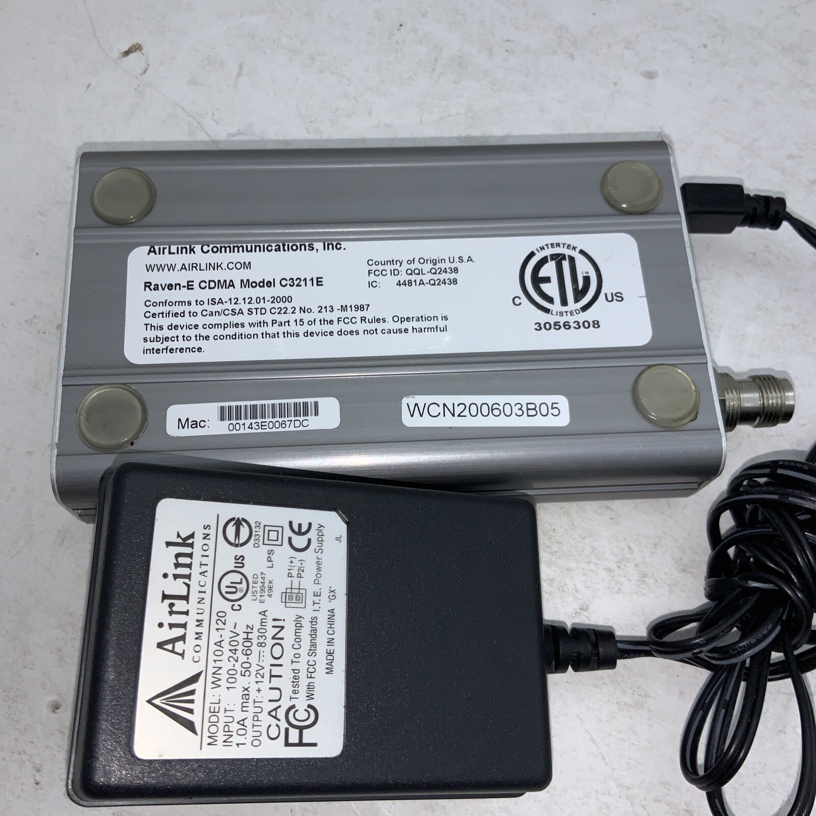 AIRLINK COMMUNICATIONS RAVEN-E C3211E-V Tested