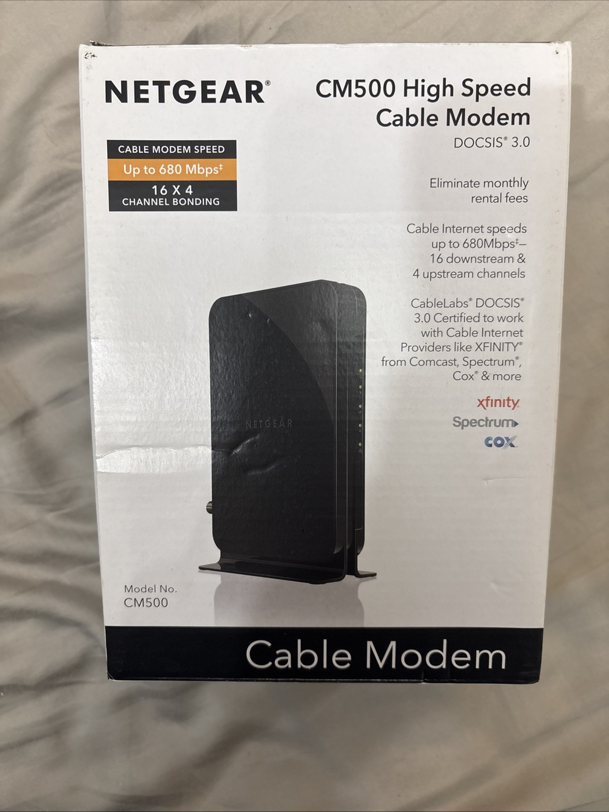 NETGEAR CM500 (CM500100NAS) 680 Mbps – Black
