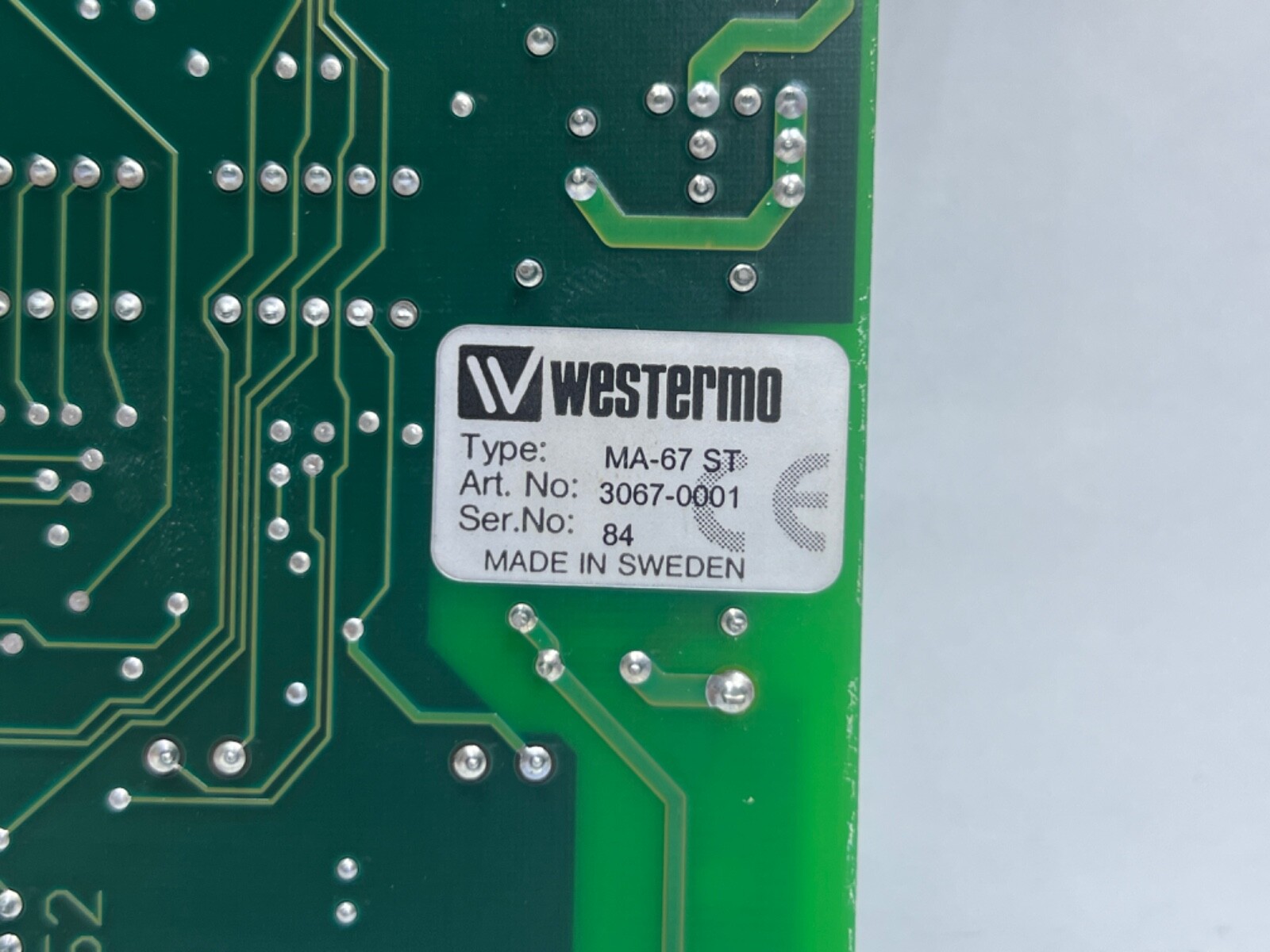 WESTERMO MA-67 ST FIBER OPTIC PN : 3067-0001