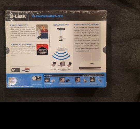 D-Link DCM-202 DOCSIS 2.0 Cable Modem Brand New SEALED