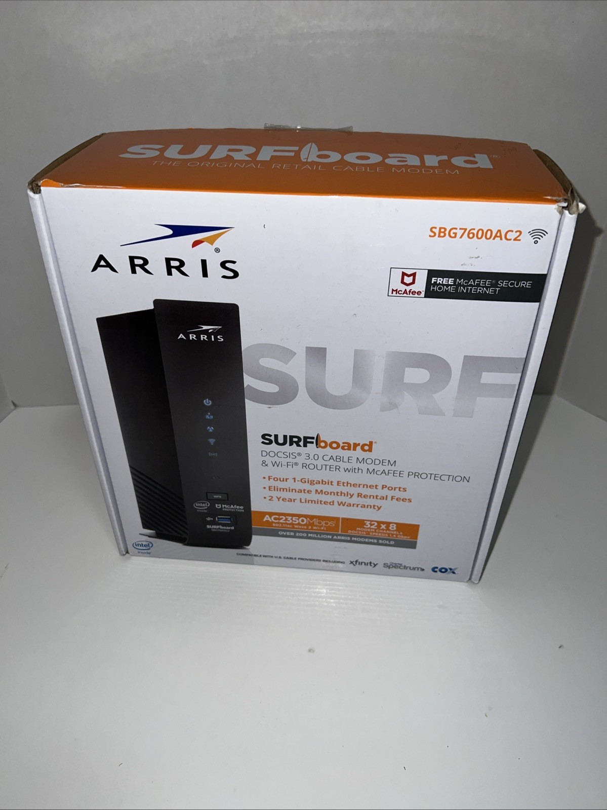 ARRIS SURFboard SBG7600AC2-RB DOCSIS 3.0 Cable Modem & AC2350 Wi-Fi Router
